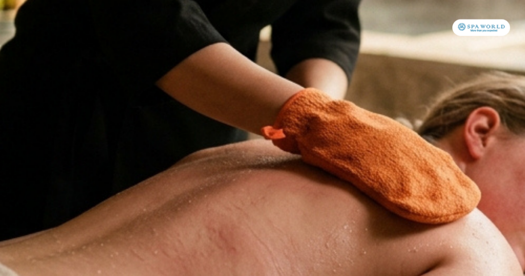 Korean body scrub sensitivity