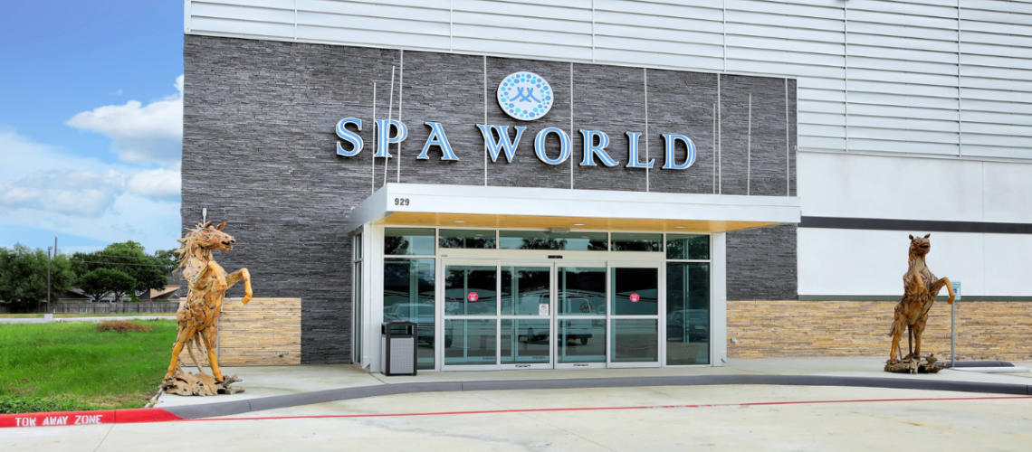 entrence view of Spa World Houston
